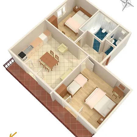 With A Parking Space - 7604 Apartment Vodice